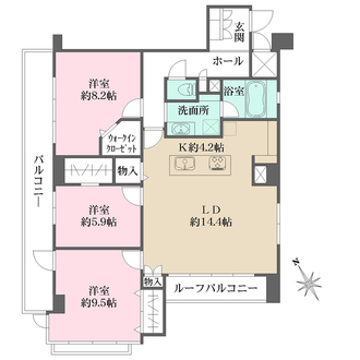 藤和シティコープ三鷹の間取図