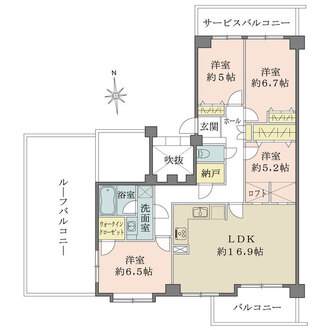 ステイツ三鷹ヴェルパセオの間取図
