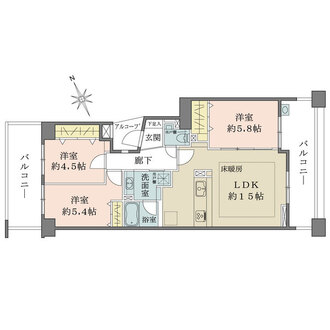 パークスクエア吉祥寺本町の間取図