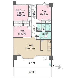 レクセルマンション三鷹の森の間取図