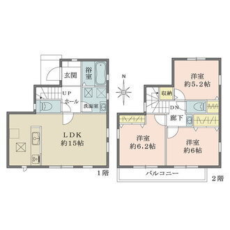 3号棟の間取図