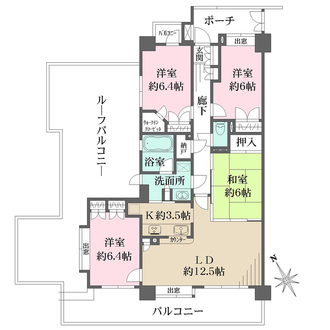 藤和シティホームズ八王子大和田町の間取図