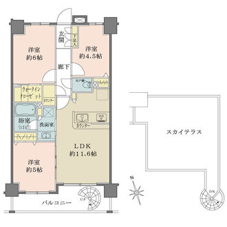 ブリシア三鷹の間取図