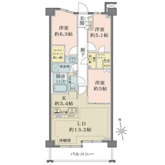 ザ・パークハウス花小金井ガーデン　I街区の間取図