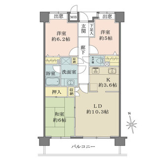 ファミール三鷹グランデージの間取図