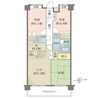 藤和シティホームズ小金井公園の間取図
