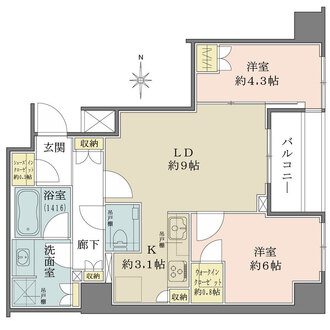 ザ・パークハウス三鷹レジデンスの間取図
