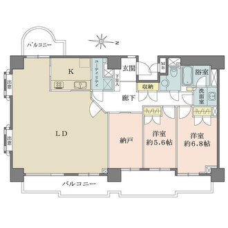 藤和三鷹ホームズの間取図