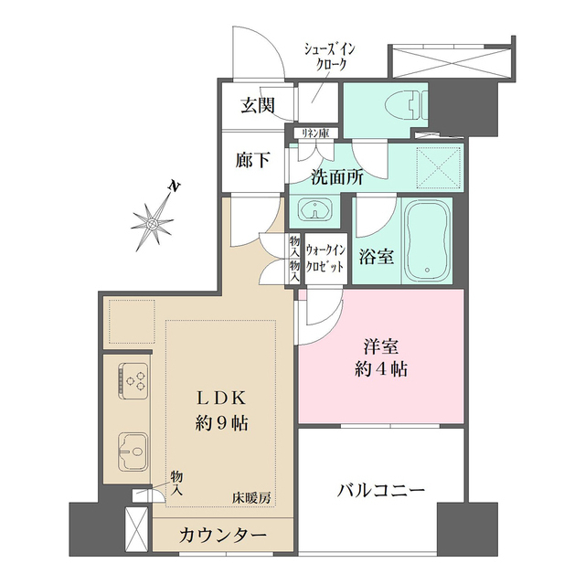 ＢＥＬＩＳＴＡ横浜弐番館の間取図