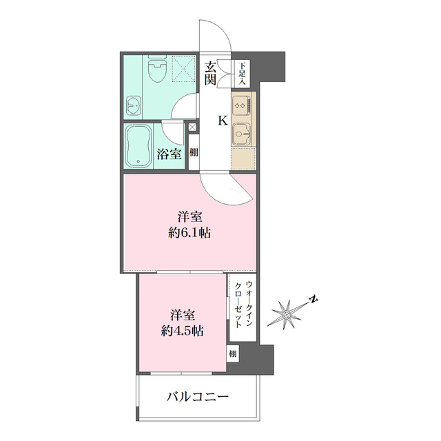 ザ・パークハビオ横浜東神奈川の間取図
