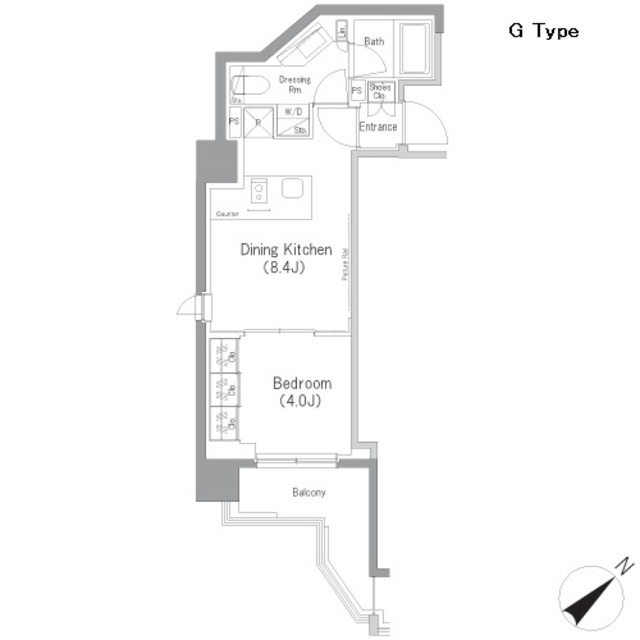 ザ・パークハビオ横浜東神奈川の間取図