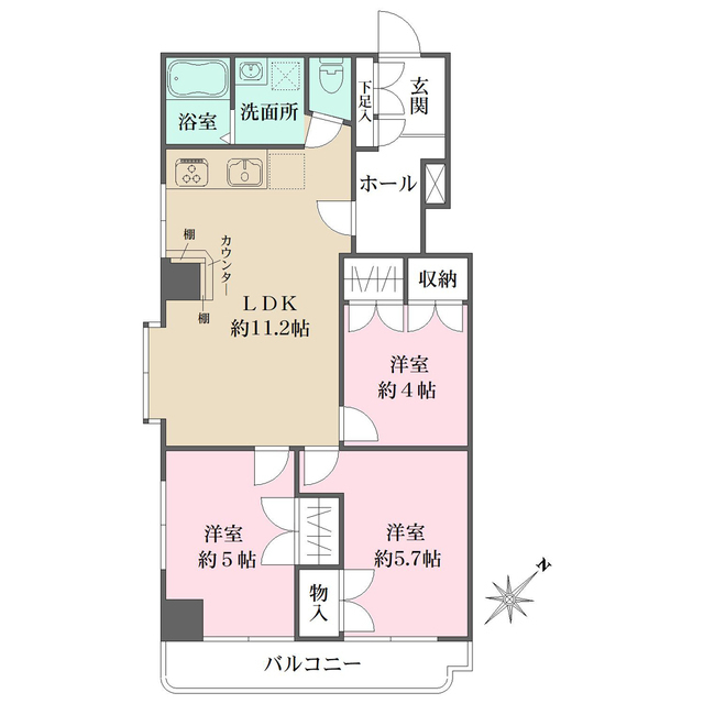 清和ビルの間取図