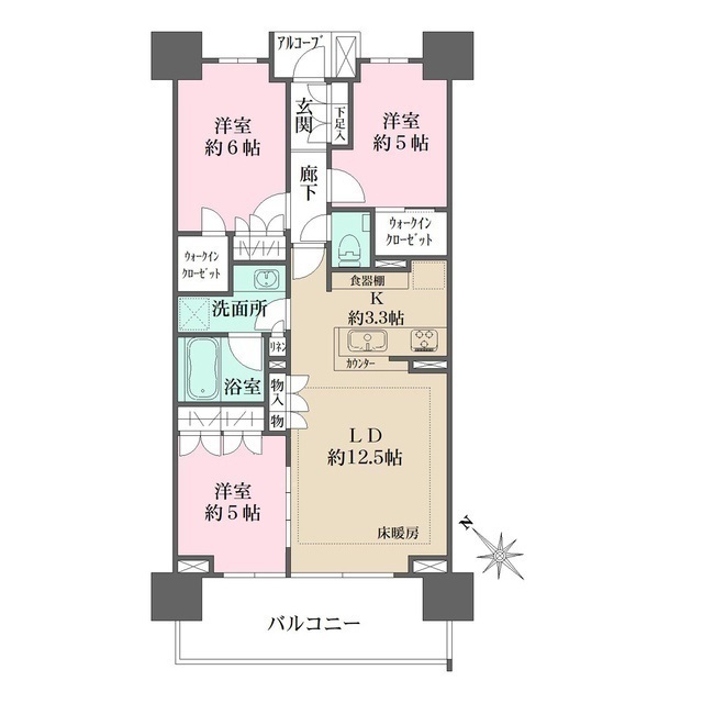 ザ・パークハウス藤沢の間取図