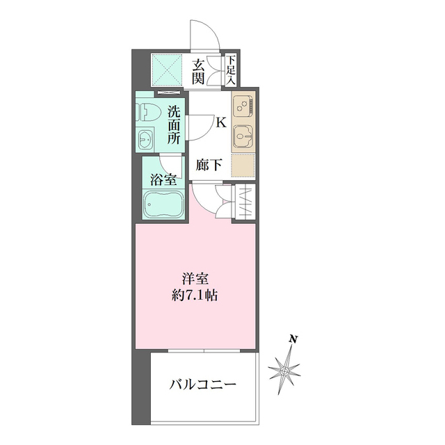 ベルフェリーク横濱山下町の間取図