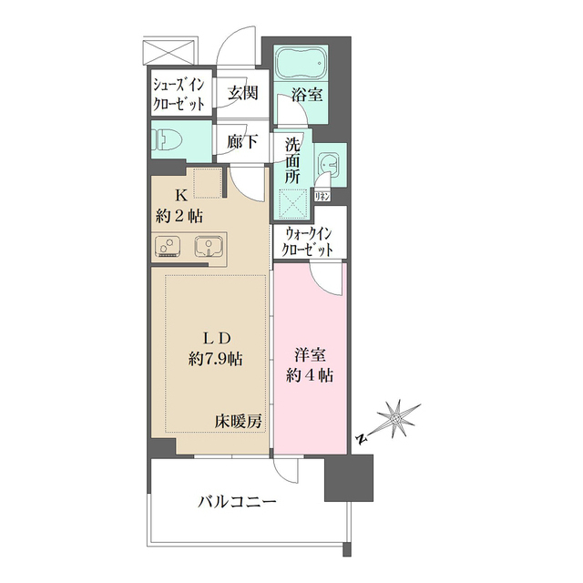 リビオタワー羽沢横浜国大の間取図