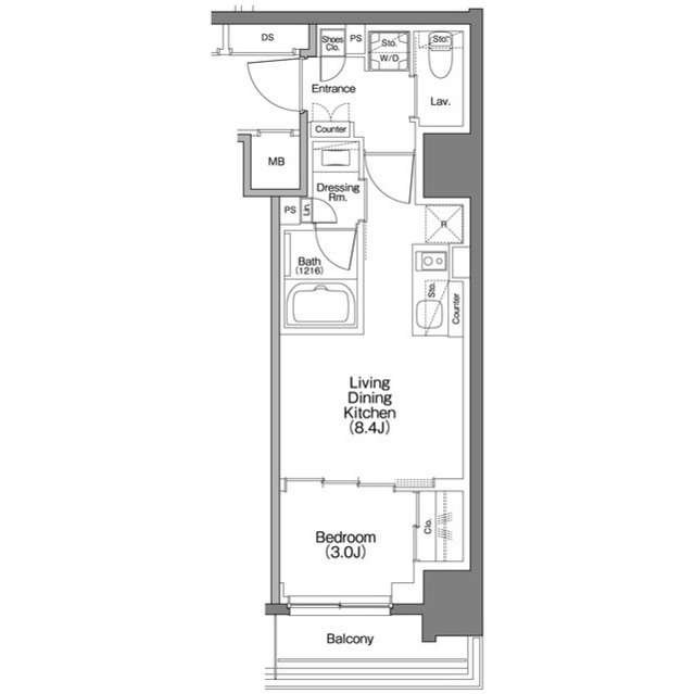 ザ・パークハビオ横浜白楽の間取図