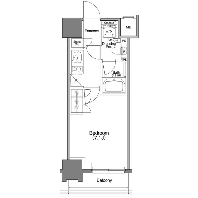 ザ・パークハビオ横浜白楽の間取図