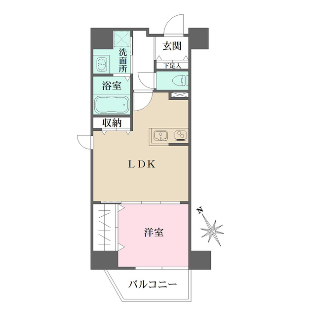 Ｎ-ｆｌａｔｓ横浜関内ＩＩの間取図