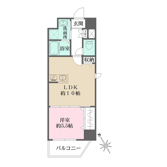 Ｎ-ｆｌａｔｓ横浜関内ＩＩの間取図