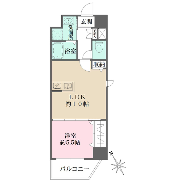 N-flats横浜関内IIの間取図