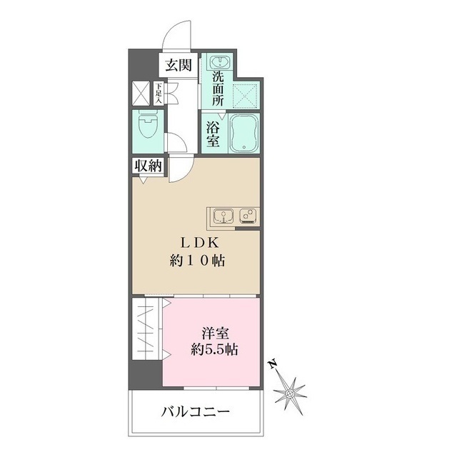 Ｎ-ｆｌａｔｓ横浜関内ＩＩの間取図