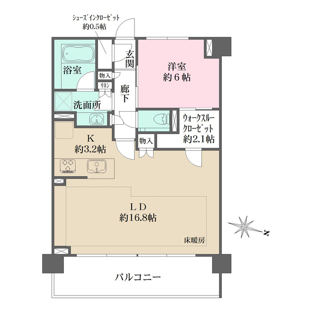 ザ・パークハウス横浜港南台の間取図