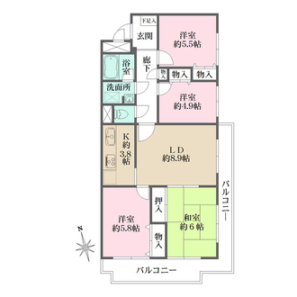 藤和シティコープ東寺尾の間取図