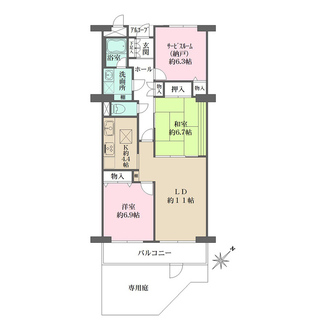 藤和ライブタウン鎌倉七里ケ浜の間取図
