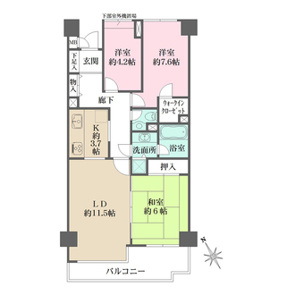 藤和江ノ島ホームズステージＩＩの間取図