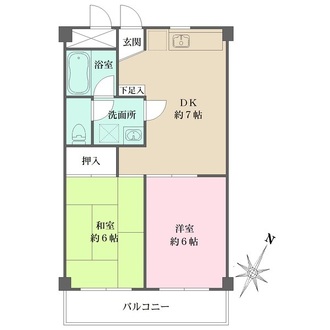 レジデンス・デューの間取図