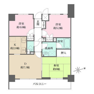シティホームズ東戸塚の間取図