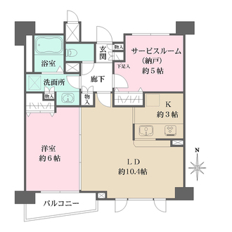 フローラルガーデンの間取図