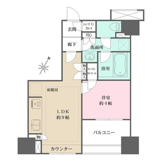 ＢＥＬＩＳＴＡ横浜弐番館の間取図