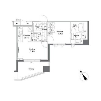 ザ・パークハビオ横浜山手の間取図