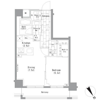 ザ・パークハビオ横浜山手の間取図