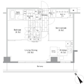 ザ・パークハビオ横浜山手の間取図