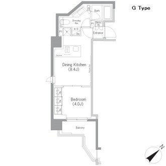 ザ・パークハビオ横浜東神奈川の間取図