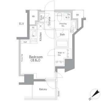 ザ・パークハビオ横浜東神奈川の間取図