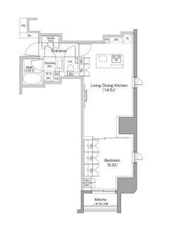 ザ・パークハビオ横浜関内の間取図