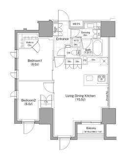 ザ・パークハビオ横浜関内の間取図