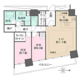 Ｍ．Ｍ．ＴＯＷＥＲＳ　ＦＯＲＥＳＩＳ-Ｒの間取図