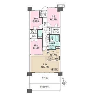 ザ・パークハウスオイコス鎌倉大船の間取図