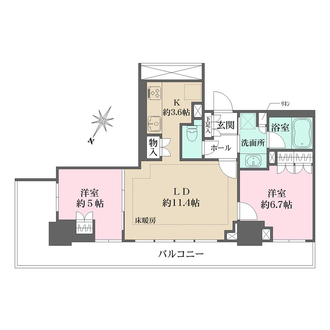 ＭＩＤ　ＯＡＳＩＳ　ＴＯＷＥＲＳタワー棟の間取図