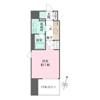 ベルフェリーク横濱山下町の間取図