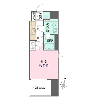 ベルフェリーク横濱山下町の間取図