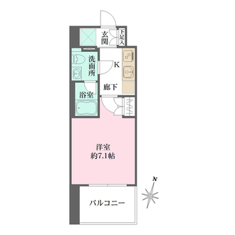 ベルフェリーク横濱山下町の間取図