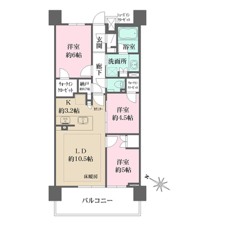 ザ・パークハウス横浜川和町ガーデンの間取図