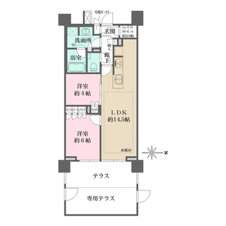 ザ・パークハウス武蔵新城フロントの間取図