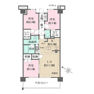 ザ・パークハウス横浜川和町テラスの間取図