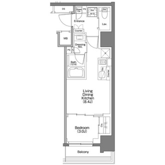 ザ・パークハビオ横浜白楽の間取図